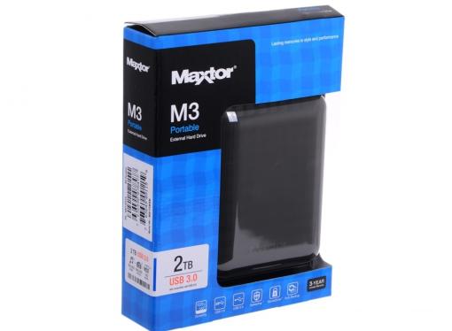 Внешний жесткий диск Seagate (Maxtor) M3 Portable 2Tb Black (STSHX-M201TCBM)