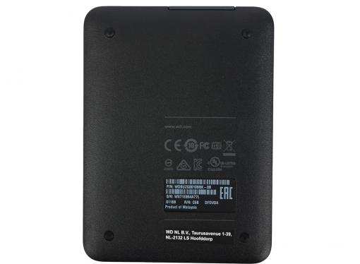 Внешний жесткий диск 1Tb WD WDBUZG0010BBK-WESN Elements Portable черный