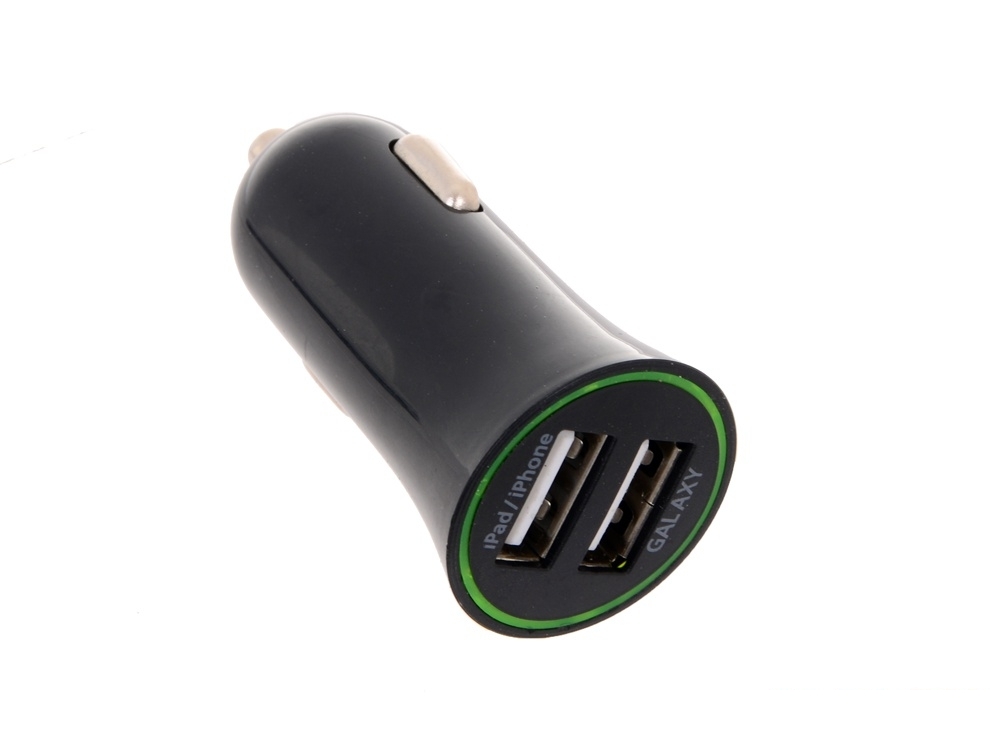 Зарядное устройство USB от автомобильного прикуривателя ORIENT USB-2220AN 12-24V - 5V, 2100mA, 2 выхода (iPad/iPhone, Samsung Galaxy)