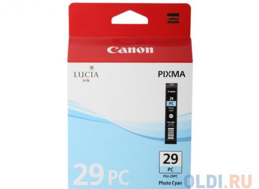 Фотокартридж Canon PGI-29PC для PRO-1. Голубой. 400 страниц.