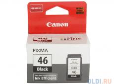 Картридж Canon PG-46 для PIXMA E464. Чёрный. 400 страниц.