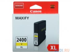 Картридж Canon PGI-2400XL Y для MAXIFY iB4040, МВ5040 и МВ5340. Желтый. 1520 страниц.