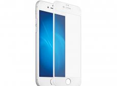 Закаленное стекло 3D с цветной рамкой (fullscreen) для iPhone 7 Plus DF iColor-10 (white)