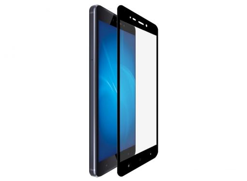 Закаленное стекло с цветной рамкой (fullscreen) для Xiaomi Redmi 4 DF xiColor-04 (black)