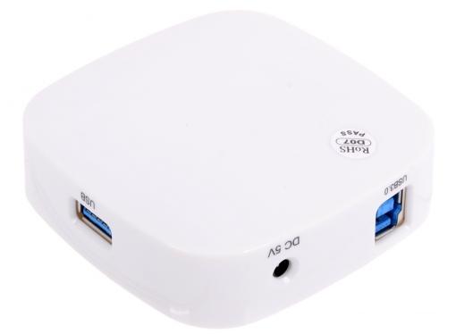 Концентратор USB Orico H4818-U3 (белый) USB 3.0 x 4, возможность подключения дополнительного питания