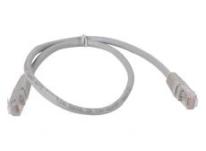 Сетевой кабель 0.5м UTP 5е Telecom NA102_GREY_0.50M patch cord литой, серый