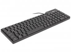 Клавиатура проводная Ritmix RKB-100 Black, Кл: 102; Длина кабеля: 130 см;  Цвет: черный, USB