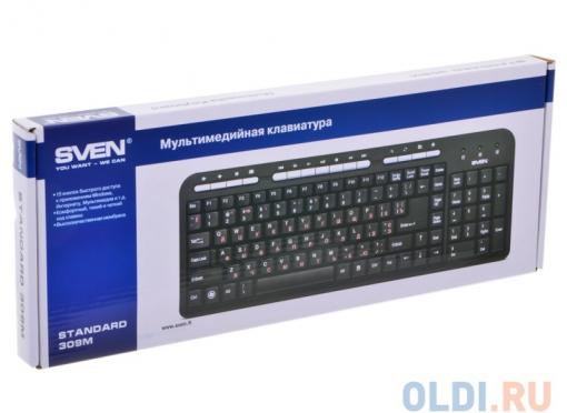 Клавиатура Sven standart 309M USB  black