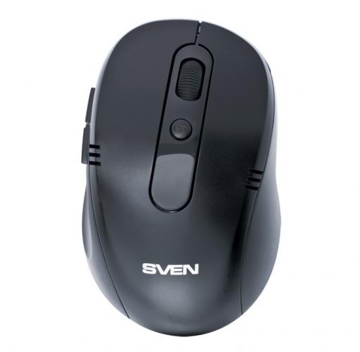 Беспроводной набор клавиатура+мышь SVEN Comfort 3400 Wireless, чёрный, 104+8 клавиш, классическая раскладка, 5+1 клавиш мыши, Blue LED