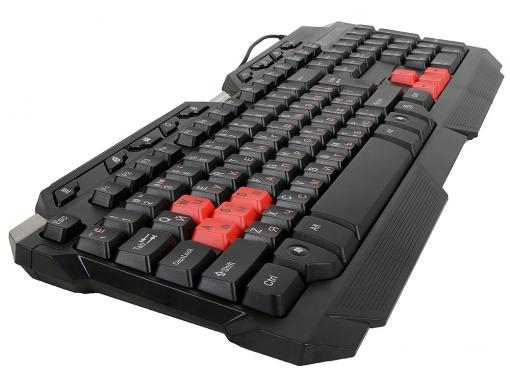 Клавиатура игровая SVEN Challenge 9700, чёрная, 104+9 клавиш, 8 дополнительных сменных клавиш