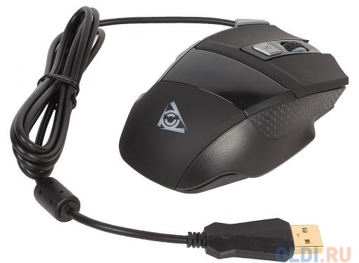 Мышь лазерная игровая QCYBER CANE (QC-02-005DV01), 3500 DPI, 7 программируемых кнопок, USB2.0, подсветка