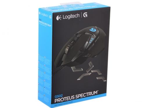 Мышь (910-004617) Logitech G502 Laser Gaming Mouse Proteus Spectrum RGB Tunable 12000dpi USB (G-package)