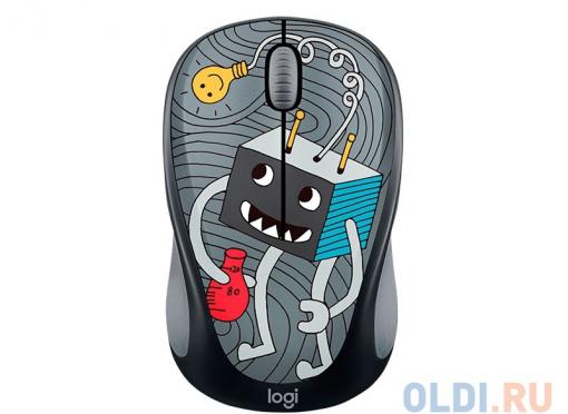 Мышь (910-005049) Logitech Wireless Mouse M238 Doodle Collection LIGHTBULB