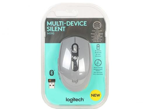 Мышь (910-005198) Logitech Wireless Mouse M590 Multi-Device SILENT Grey