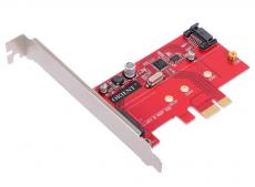 Контроллер ORIENT A1061S-M2, PCI-E v2.0 SATA 3.0 6 Gb/s, 2int port: M.2(NGFF)+SATA, поддержка HDD до 6TB, ASM1061 chipset, oem