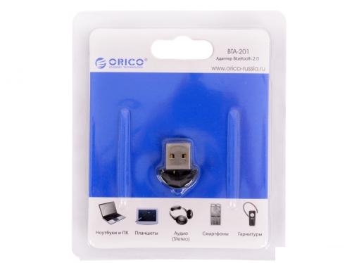 Адаптер USB Bluetooth Orico BTA-201 (черный) USB Bluetooth 2.0