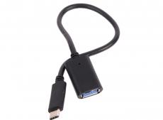 Кабель-адаптер USB 3.1 Type-Cm - USB 3.0 Af , OTG 1,5A , 5,0Gbps , 0,2m VCOM (CU409)