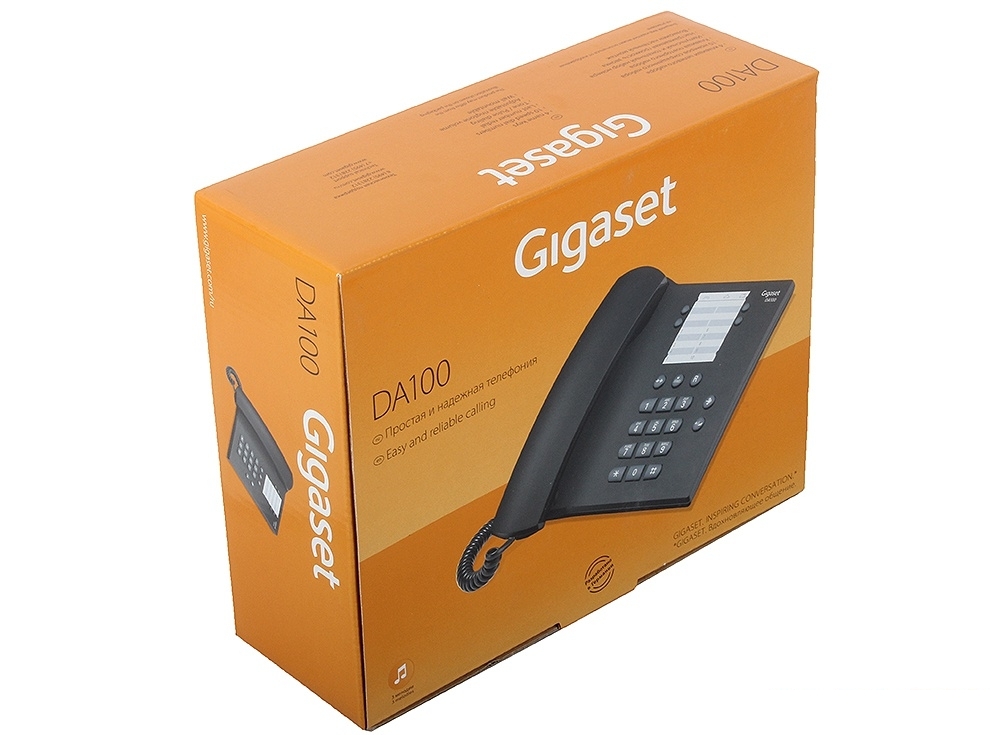 Телефон Gigaset DA100  Black (проводной)