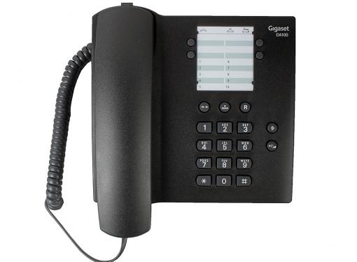 Телефон Gigaset DA100  Black (проводной)