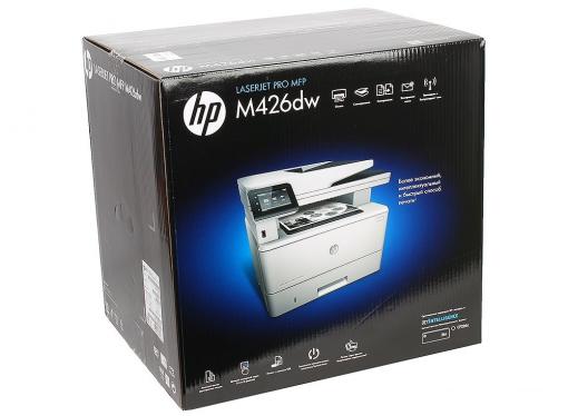 МФУ HP LaserJet Pro M426dw RU (F6W16A) принтер/сканер/копир, A4, ADF, дуплекс, 38 стр/мин, 256Мб, USB, LAN, WiFi