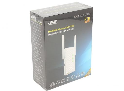 Усилитель Wi-Fi сигнала ASUS RP-AC66 Двухдиапазонный беспроводной повторитель стандарта Wi-Fi 802.11ac