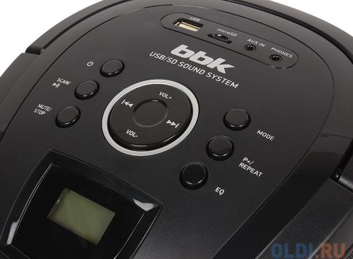 Аудиомагнитола BBK BS08BT черный