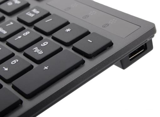 Клавиатура A4Tech KV-300H, USB (серый) X-Key, слим, компакт.