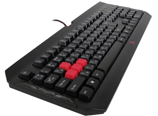 Клавиатура + мышь A4Tech Bloody Q1100 (Q100+S2) черный USB Gamer
