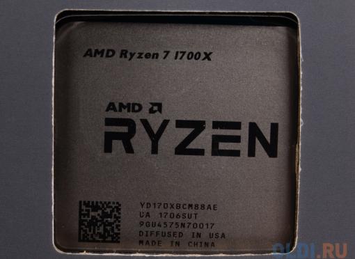 Процессор AMD Ryzen 7 1700X WOF 95W, 8/16, 3.8Gh, 20MB, AM4 (YD170XBCAEWOF)