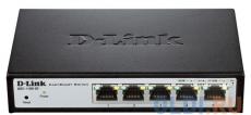 Коммутатор D-Link DGS-1100-05/A1A Настраиваемый компактный коммутатор EasySmart с 5 портами 10BASE-T/100BASE-TX/1000BASE-T