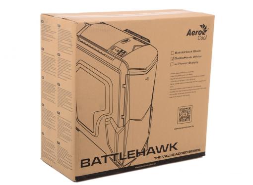 Корпус Aerocool BattleHawk White , ATX, без БП, окно, SD-картридер, контроллер вентиляторов, 1х USB 3.0, 2x USB 2.0