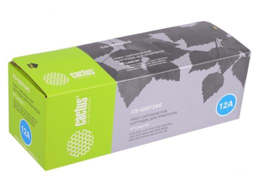 Картридж Cactus CS-Q2612A для принтеров HP Laser Jet 1010/ 1012/ 1015/ 1018/ 1020/ 1020 Plus/ 1022/ 3015/ 3020/ 3030/ 3050/ 3050Z/ 3052/ 3055/ M1005 m