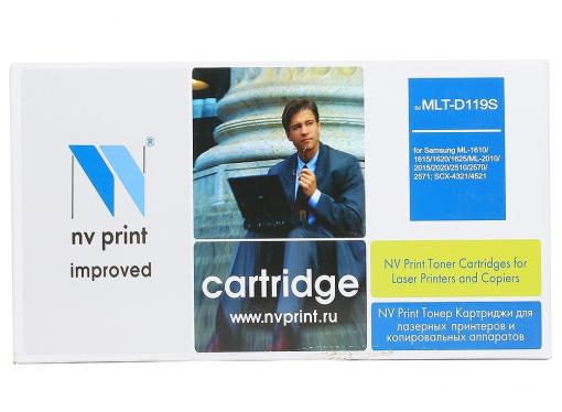 Картридж NV-Print совместимый для Samsung MLT-D119S для ML-1610/1615/1620/1625/ML-2010/2015/2020/ 2510/2570/2571/SCX-4321/4521. Чёрный. 2000 страниц.
