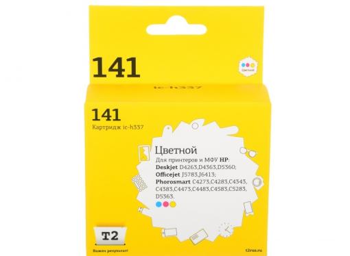 Картридж T2  IC-H337 №141 (аналог CB337HE) цветной