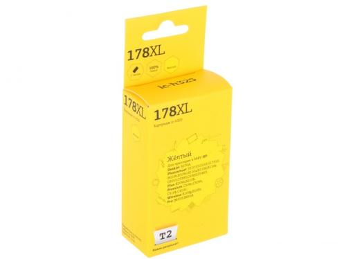 Картридж T2  IC-H325 №178XL (аналог CB325HE) для HP Deskjet 3070A/Photosmart 6510/7510/B110/C8583, желтый, с чипом