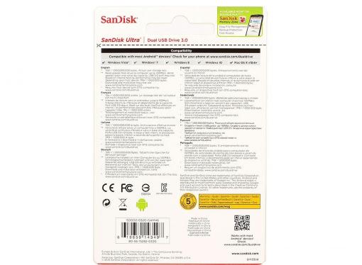 USB флешка SanDisk Ultra Dual 32GB (SDDD2-032G-GAM46)