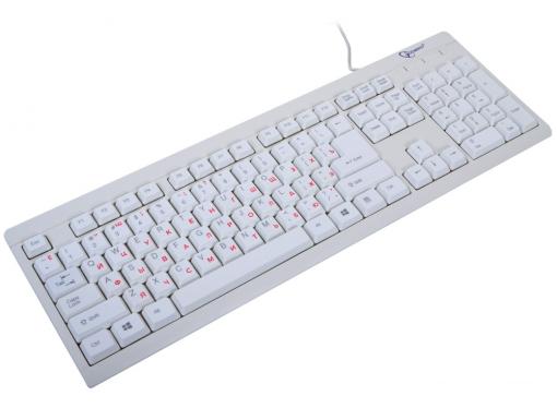 Клавиатура Gembird KB-8300U-R USB, белая