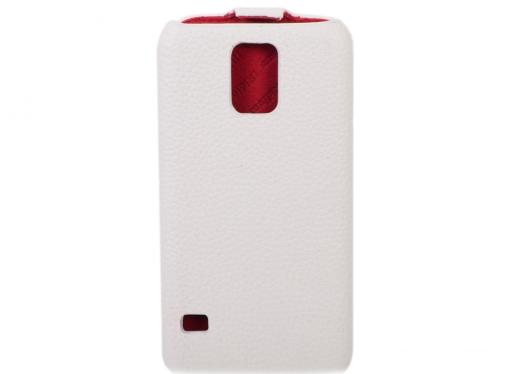 Чехол - книжка iRidium для Samsung Galaxy S5 (белый), натуральная кожа