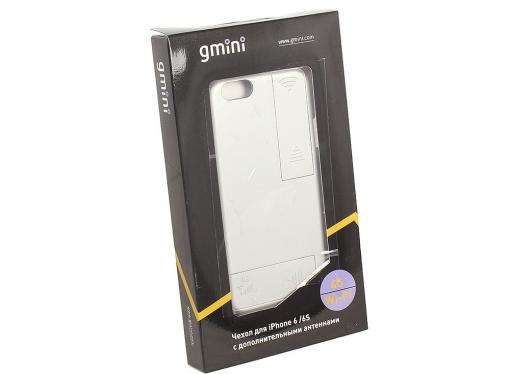 Чехол с дополнительными антеннами Gmini GM-AC-IP6SR, для iPhone 6/6S, для улучшения качества 4G и Wi-Fi сигнала, Серебристый