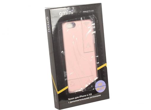 Чехол с дополнительными антеннами Gmini GM-AC-IP6RG, для iPhone 6/6S, для улучшения качества 4G и Wi-Fi сигнала, Розовое золото