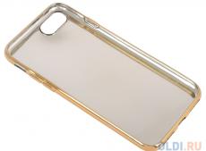 Силиконовый чехол для iPhone 7 TPU Клетка сиреневая (золотой) 0L-00029569