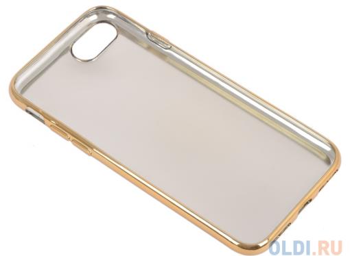 Силиконовый чехол для iPhone 7 TPU Кожа и краски (золотой) 0L-00029542