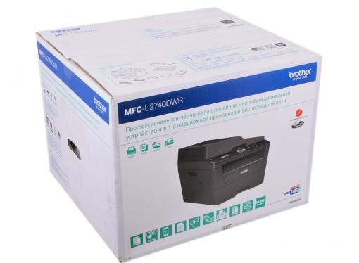 МФУ лазерное Brother MFC-L2740DWR, лазерный, принтер/ сканер/ копир/ факс, A4, 30стр/мин, дуплекс, ADF, двухст. однопр. сканер, 64Мб, USB, LAN, WiFi