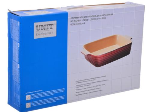 Форма для запекания UNIT UCW-4315/44 , керамика, серия Duns, размер 44см.