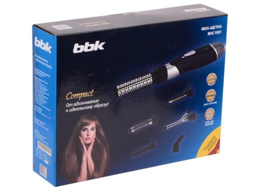 Фен-щетка BBK BHC1001 черный/серебро