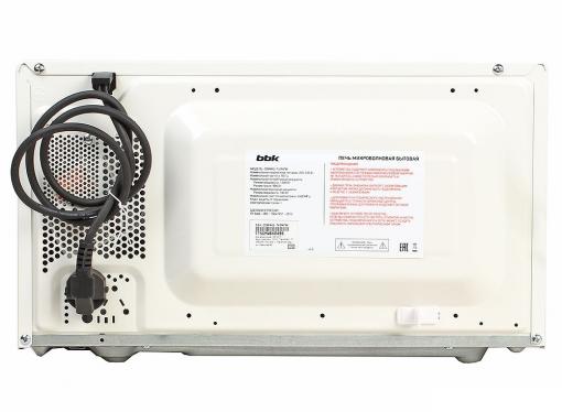 Микроволновая печь BBK 20MWG-743M/W белый (20 литров, соло, механическое управление, 700 Вт)