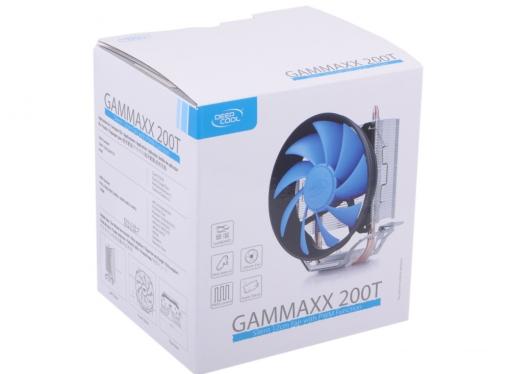 Кулер для процессора DeepCool GAMMAXX 200T S1150/S1155/S1156/S775/AM2/AM2+/AM3/AM4/FM1 (TDP 95W, Fun 120mm, PWM)