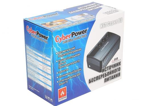 ИБП CyberPower BU600E 600VA/360W (3 EURO)