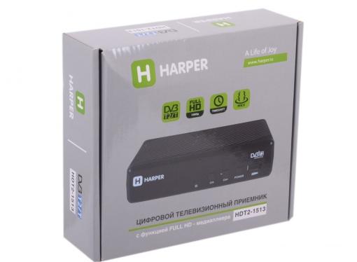 Цифровой телевизионный DVB-T2 ресивер HARPER HDT2-1513
