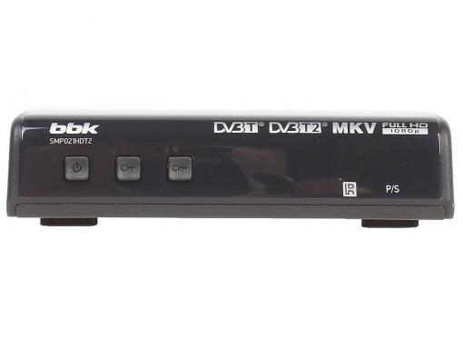 Цифровой телевизионный DVB-T2 ресивер BBK SMP021HDT2 тёмно-серый
